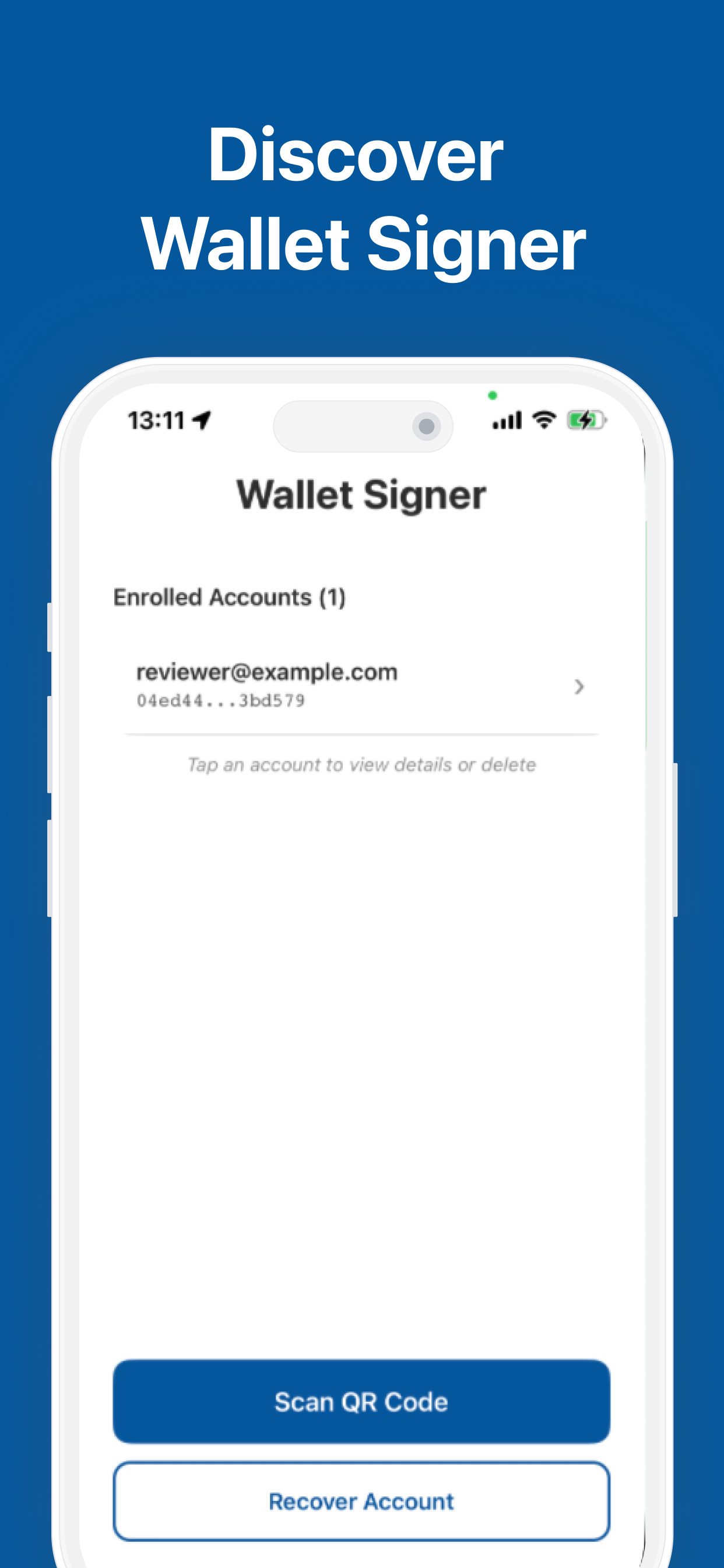 WalletSigner screenshot 2